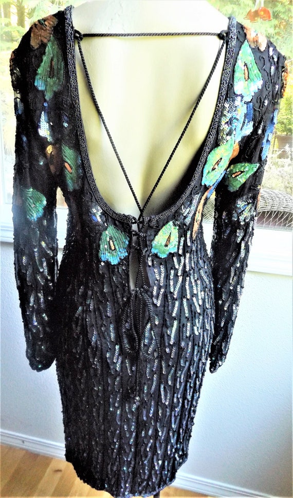 Bedazzling Black Cocktail Dress ~ by Oh Johnny - image 4