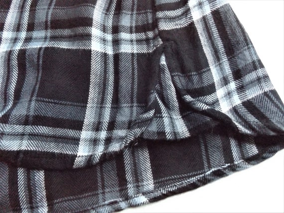 BLL nyc ~ Black, Blue and White Plaid Shirt Dress… - image 8