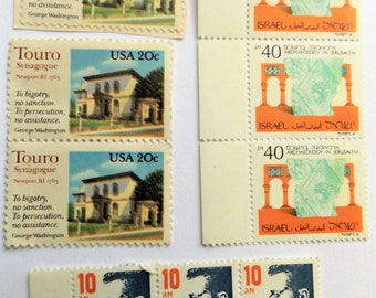 Judaica Stamp Collection ~ Israeli Pictorials and Touro Synagogue