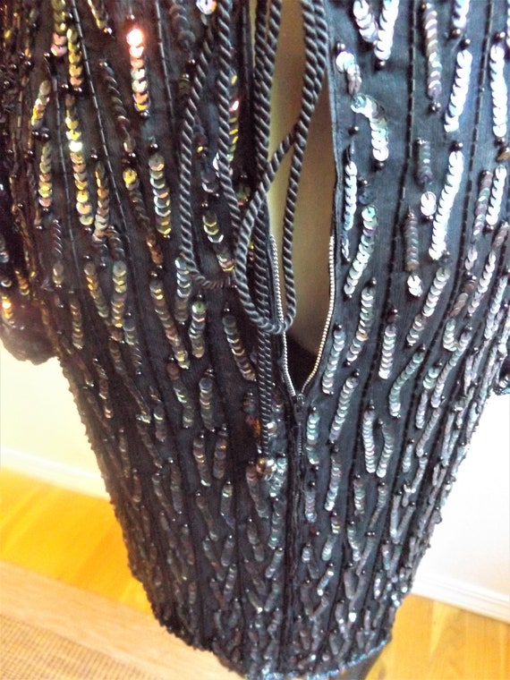 Bedazzling Black Cocktail Dress ~ by Oh Johnny - image 5