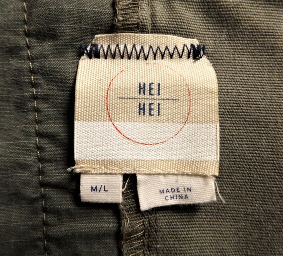 HEI Khaki Jacket~ Upscaled Patchwork 'Fatigue' Lo… - image 10