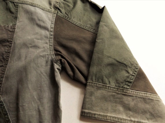 HEI Khaki Jacket~ Upscaled Patchwork 'Fatigue' Lo… - image 7