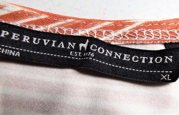 Peruvian Connection ~ Rust and Cream Striped Maxi… - image 8