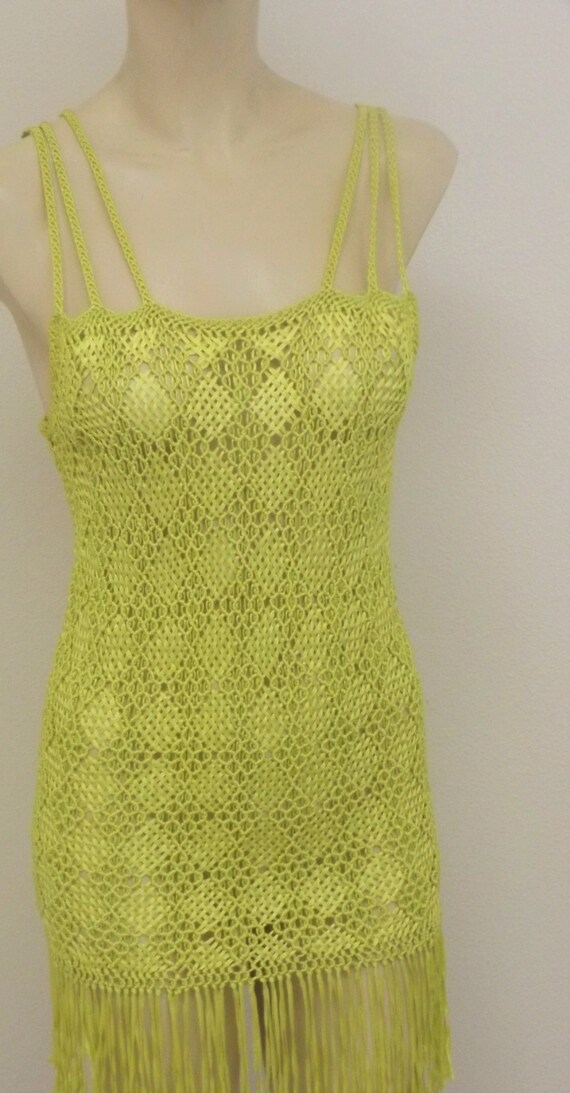 Slinky, Shimmery Crochet Top by Lucy’s Silk Puts … - image 4