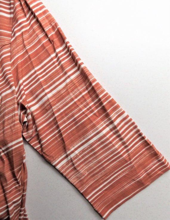 Peruvian Connection ~ Rust and Cream Striped Maxi… - image 6