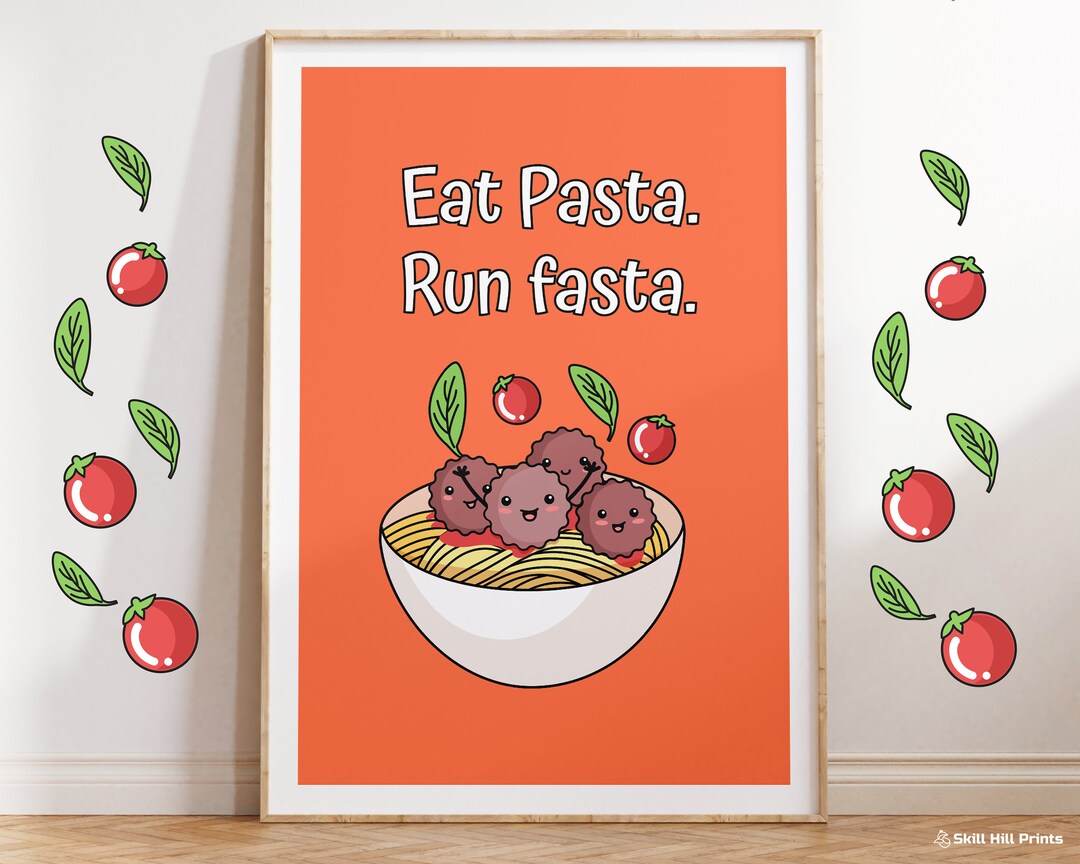 Kitchen PASTA POSTER , Pasta Poster, Kitchen Decoration Print, Kitchen
