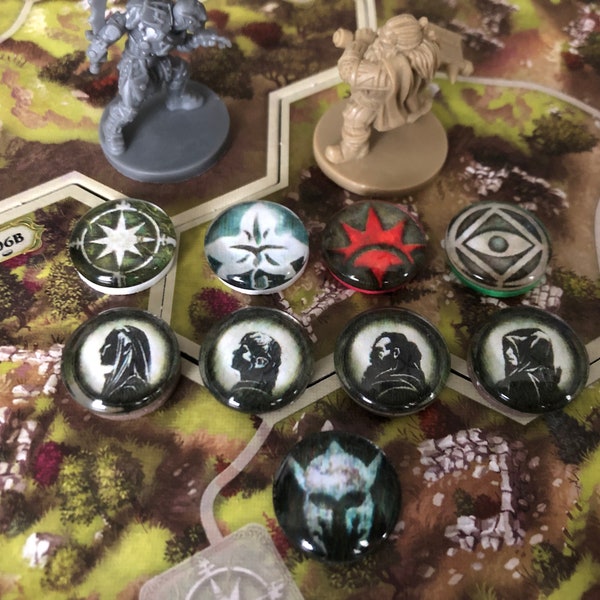 The Lord of The Rings Journeys In Middle Earth Tokens - Board Game tokens replacements LOTR Tokens