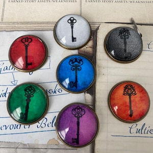 Arkham Horror The Card Game-compatibele premium messing tokens. Sleuteltokens Cthulhu-tokens Arkham Horror LCG-tokens