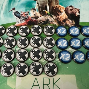 Ark Nova Tokens - Multiplier Tokens & X-Tokens