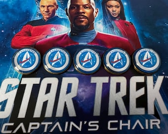 Fichas de Exaustão da Cadeira do Capitão de Star Trek - 10 fichas - Fichas de Exaustão Premium de Star Trek
