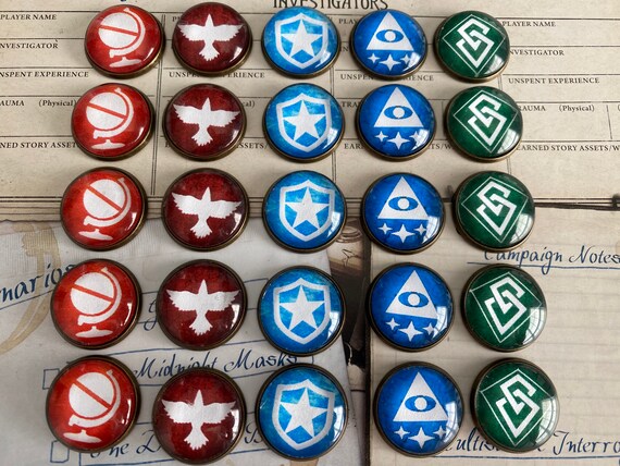 Arkham Horror the Card Game Compatible Premium Brass Backed Investigator  Tokens - Etsy