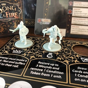 ¡Un tablero táctico de Canción de Hielo y Fuego! Un juego de mesa en miniatura de Juego de Tronos. Panel de tácticas AGOT