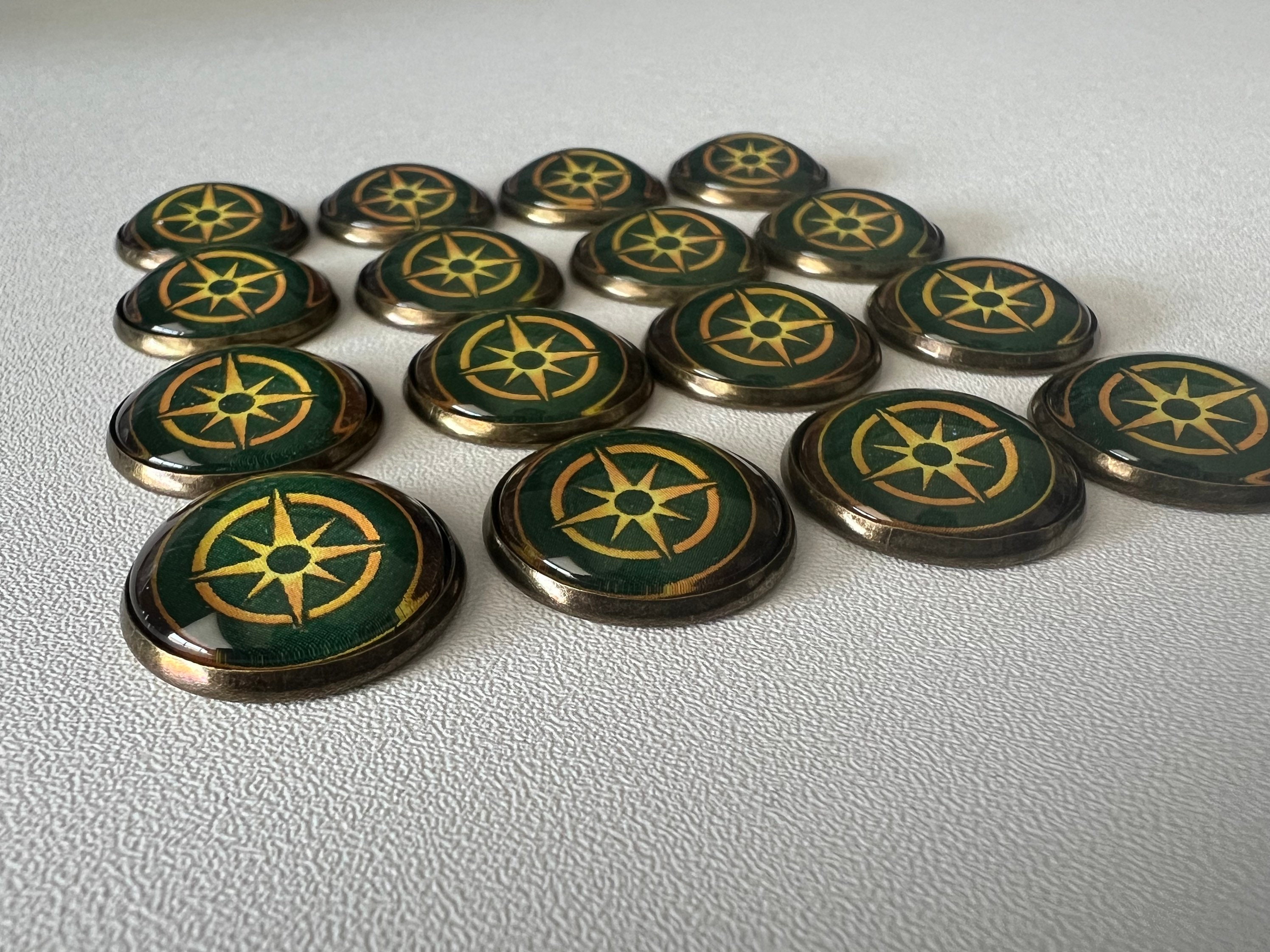 Scythe The 9 Factions Player Action Tokens / Gioco da tavolo