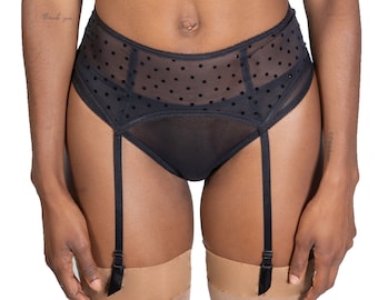 Polkadot Mesh Garter