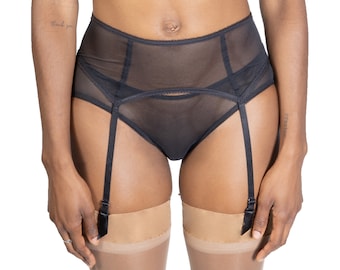 Sheer Mesh Garter, sexy see through garter, garter lingerie