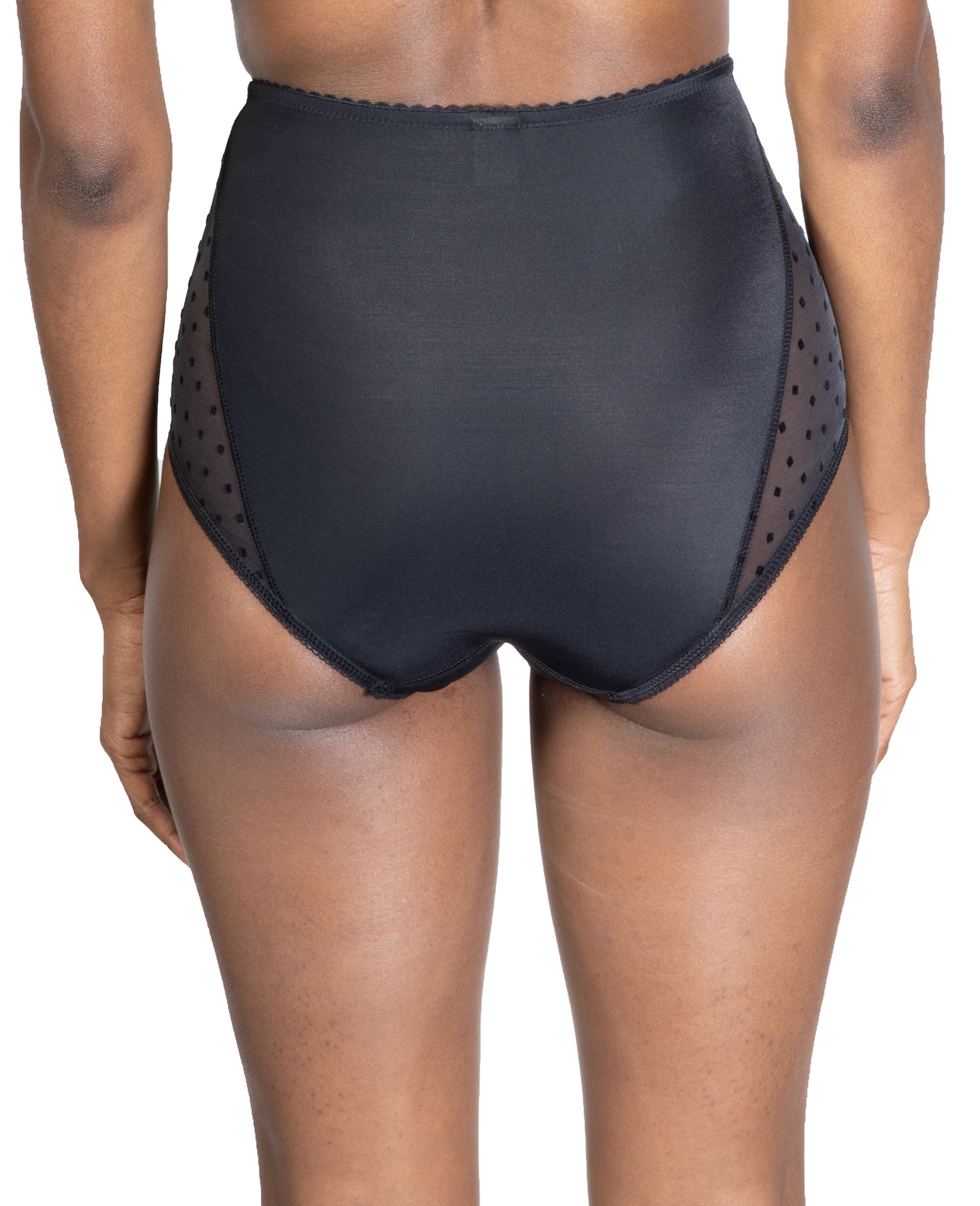 Highwaist Polkadot Panties Full Coverage, Sheer Highwaist Panties