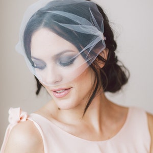 Bridal Blusher, Wedding Headband, Bridal Headband, Wedding Accessories, Bridal Headpiece, Bridal Veil, Short Veil, Veil Blusher, Veil Canada image 1