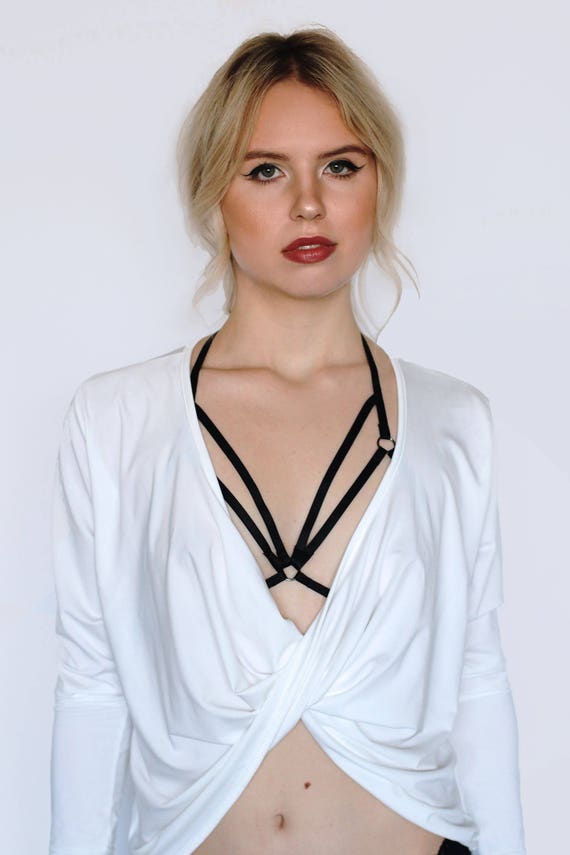 Body Harness. Cage Bra, Sexy Lingerie, Fetish Harness, Fetish Lingerie,  Sheer Lingerie, Less is Amor, Burning Man Accessories,. - Etsy
