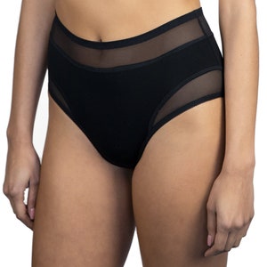 High-waist panties, full coverage knickers, women&#39;s underwear, plus size briefs