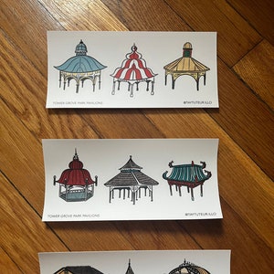 Tower Grove Pavilion Sticker Sheet