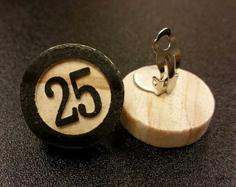 Les boucles d'oreilles en bois numériques