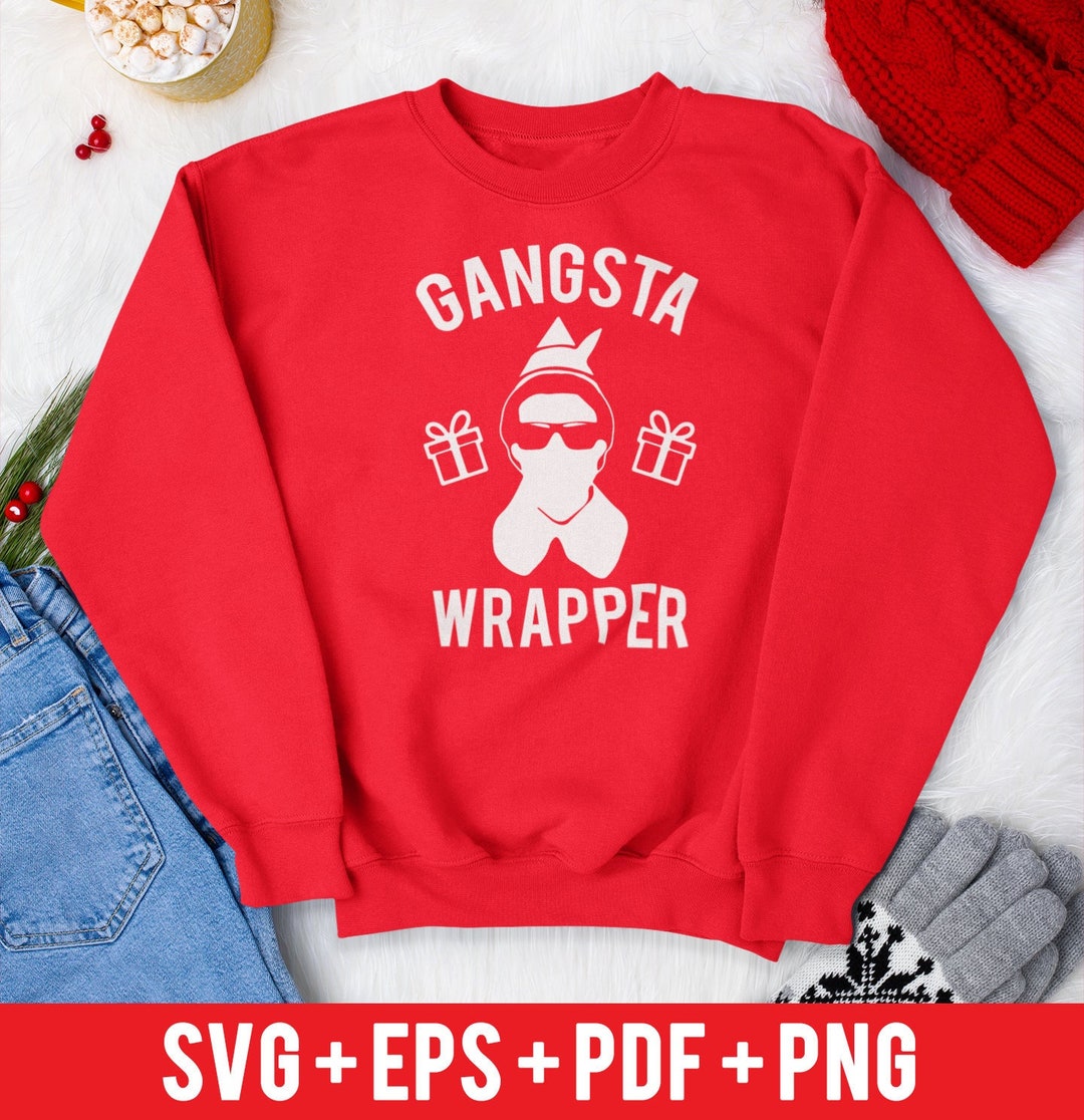 Christmas Svg - Gangsta Wrapper - Christmas Cut File - Svg - Eps - Dxf ...