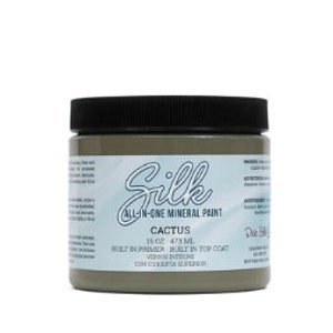 New - Cactus - Silk All In One Mineral Paint by Dixie Belle. Black Paint Furniture Decor, Wood, Metal Glass Ceramic Fabric or Cabinet Paint.