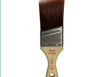 Synthetic Angled Mini Brush - Dixie Belle Paint DBP Synthetic Brushes. Easy Clean Paint Brushes