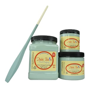 Vintage Duck Egg Dixie Belle  Mineral Paint. Light Blue Paint Furniture Decor, Wood, Metal, Glass, Ceramic, Fabric, or Cabinet Paint.