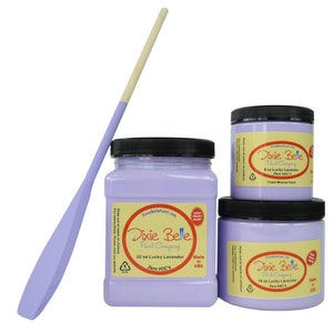 Lucky Lavender Dixie Belle  Chalk Mineral Paint. Purple Chalk Paint Furniture Decor, Wood, Metal, Glass, Ceramic, Fabric, or Cabinet Paint.