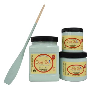 Sea Glass Dixie Belle Mineral Paint. Green Blue Paint Furniture Decor, Wood, Metal, Glass, Ceramic, Fabric, or Cabinet Paint.
