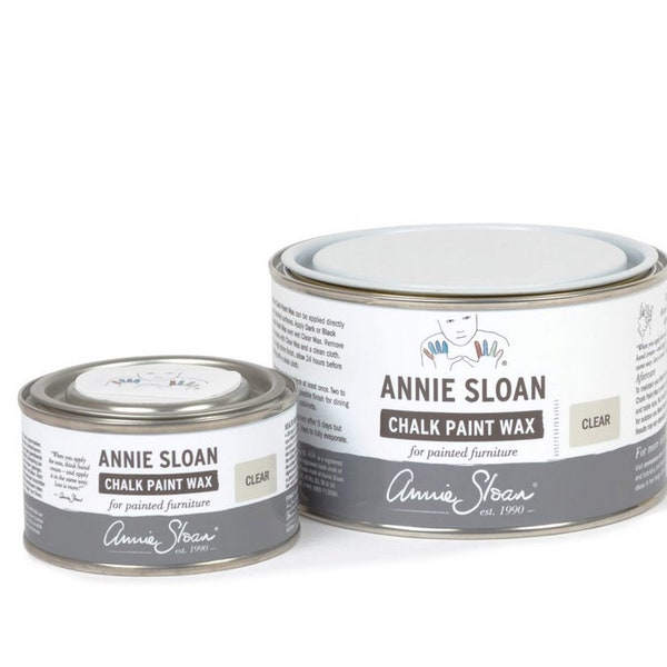 Clear Soft Wax - Annie Sloan Products - 2 sizes - Furniture Wax - Painted Furniture Sealer - Distress Finish