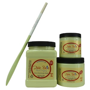 Dixie Belle Farmhouse Green Chalk Mineral Paint. Green Chalk Paint Furniture, Decor, Wood, Metal, Glass, Ceramic, Fabric, or Cabinet Paint.
