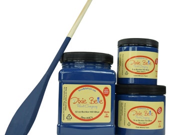 Bunker Hill Dixie Belle  Blue Chalk Mineral Paint. Dark Blue Paint Furniture, Decor, Wood, Metal, Glass, Ceramic, Fabric, or Cabinet Paint.