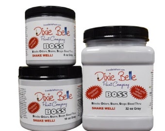 BOSS Dixie Belle Mineral Paint. Grey White Clear Paint Furniture Decor, odor blocker stain bleed through or Cabinet Paint DISCONTINUED