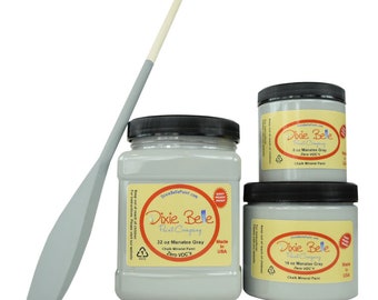 Manatee Gray Dixie Belle  halk Mineral Paint. Grey Chalk Paint Furniture Decor, Wood, Metal, Glass, Ceramic, Fabric, or Cabinet Paint.