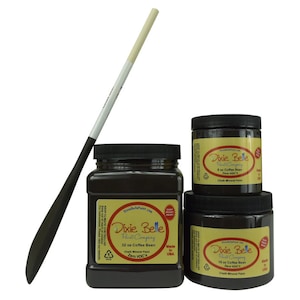 Coffee Bean Dixie Belle Chalk Mineral Paint. Brown Chalk Paint Furniture, Decor, Wood, Metal, Glass, Ceramic, Fabric, or Cabinet Paint.