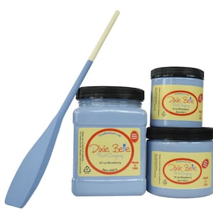Dixie Belle Blueberry Chalk Mineral Paint.  Periwinkle Blue Paint Furniture, Decor, Wood, Metal, Glass, Ceramic, Fabric, or Cabinet Paint.