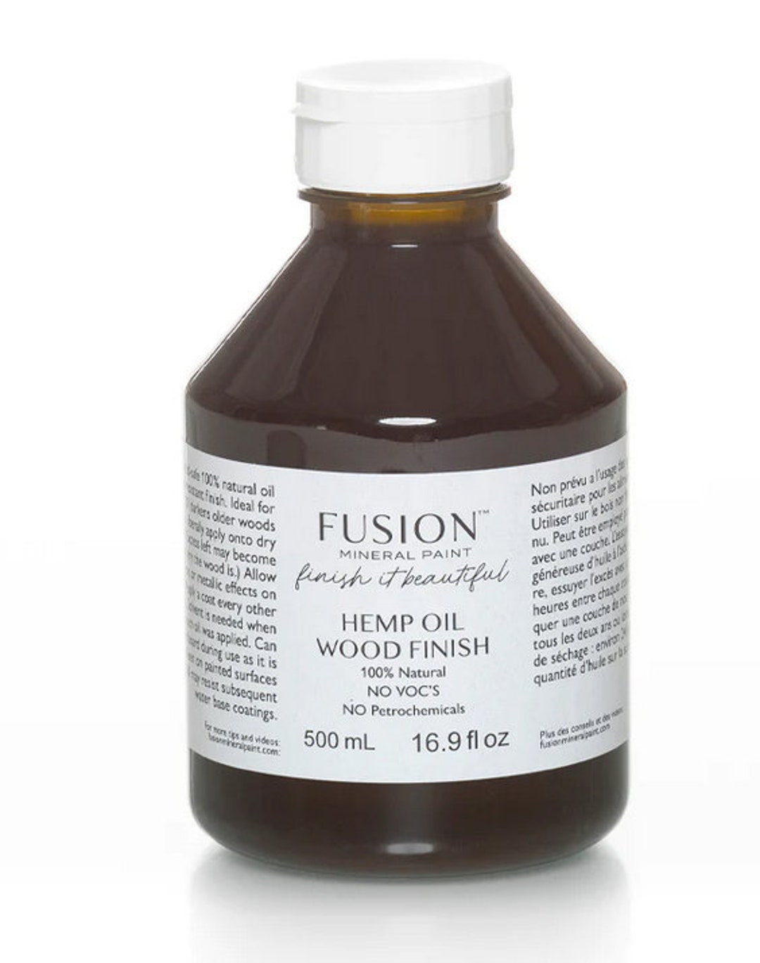 Hemp Oil Finish Fusion Mineral Paint Brush Food Safe 3 Size Options