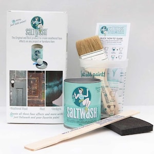 Saltwash Faux Effects Kit Wise Owl Paint Chippy Paint Kit Textured Paint Chalk Paint