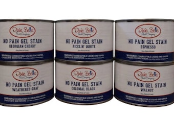 No Pain Gel Stain Dixie Belle Mineral Paint Colonial Black Espresso Georgian Cherry Picklin White Walnut Grey Furniture Decor Furniture