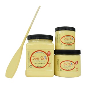 Rebel Yellow Dixie Belle  Mineral Paint. Yellow Chalk Paint Furniture Decor, Wood, Metal, Glass, Ceramic, Fabric, or Cabinet Paint.
