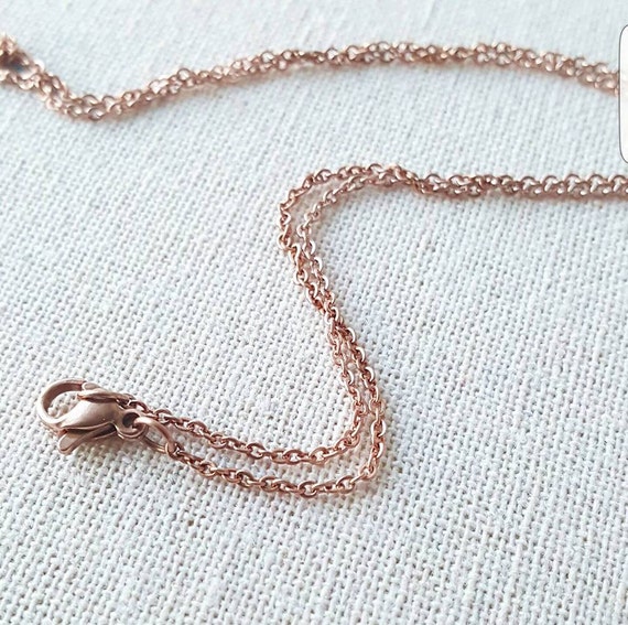 Rose plated stainless steel chain Rose plated stainless steel chain