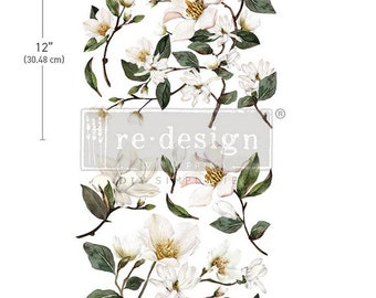Magnolia Garden Redesign Decor Maxi Transfer Redesign by Prima Floral Transfer DIY Furniture Image Transfer rub on image transfer