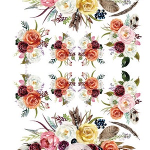 Flower Child Transfer Transfer Belles And Whistles Decor Transfer Dixie Belle Rub on Floral Transfer Furniture DIY