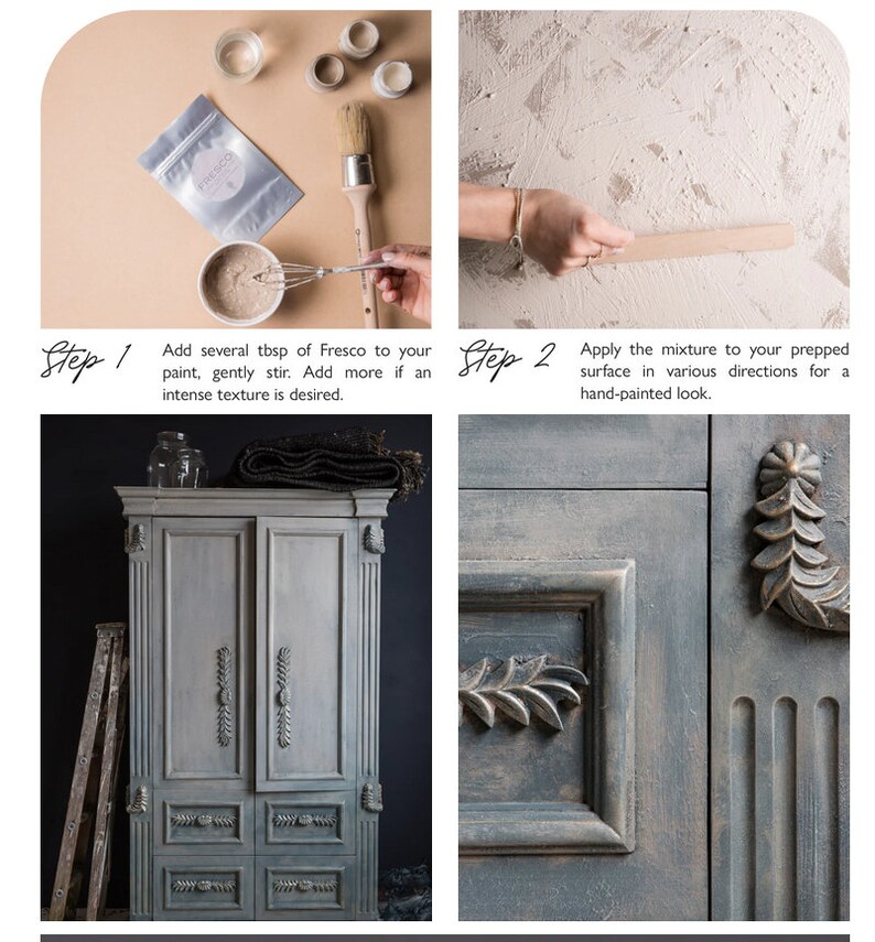 Fresco Texturizing Powder Fusion Mineral Paint Textured Etsy