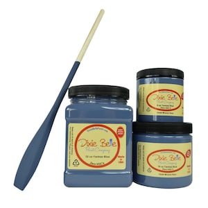 Dixie Belle Yankee Blue Mineral Paint. Blue Paint Furniture Decor, Wood, Metal, Glass, Ceramic, Fabric, or Cabinet Paint.
