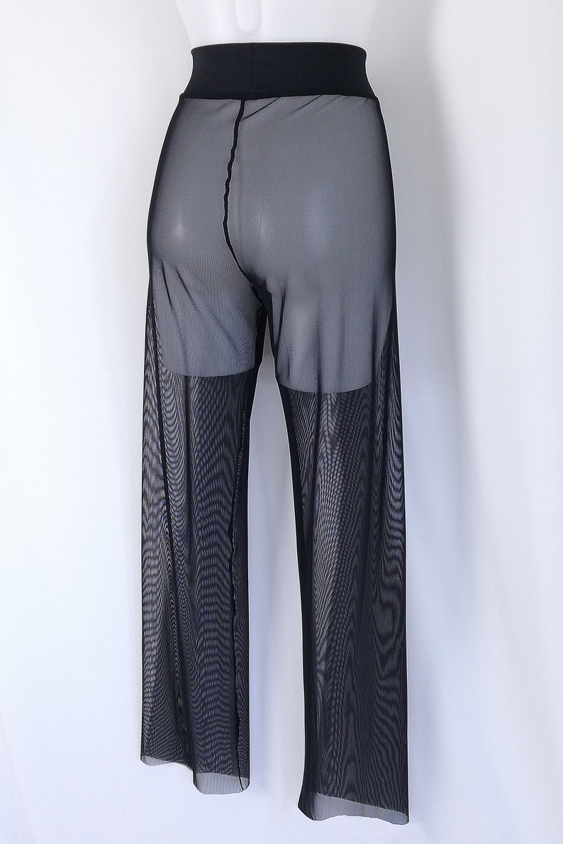Malla transparente PANT / traje de baño Pantalón de cobertura | Etsy
