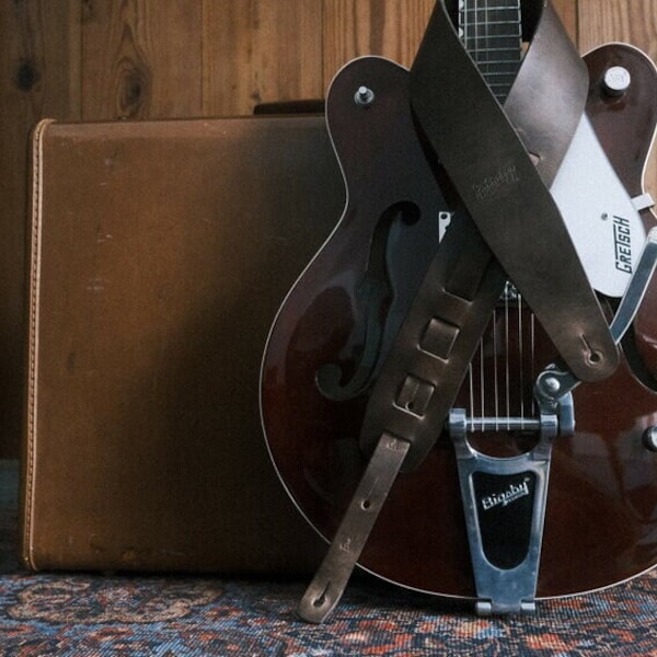 Leather Guitar Strap Etsy