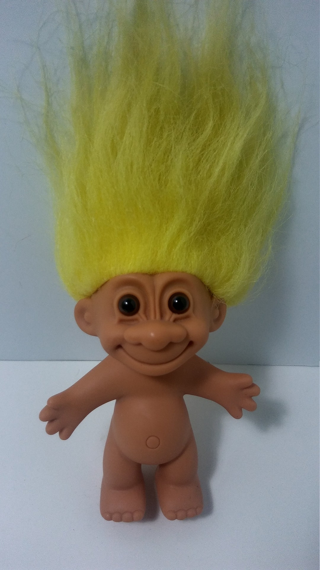 Russ Naked Troll Doll Vintage Yellow Hair - Etsy